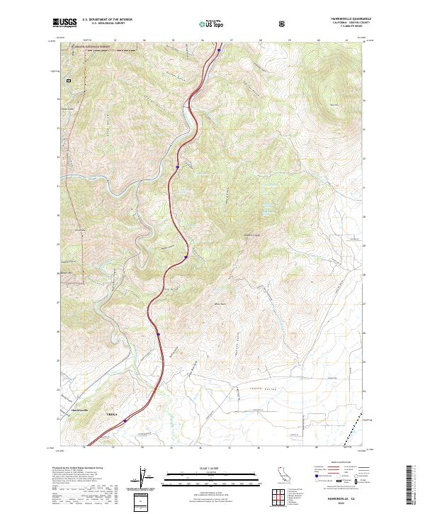 US Topo 7.5-minute map for Hawkinsville CA