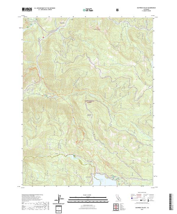 US Topo 7.5-minute map for Haypress Valley CA