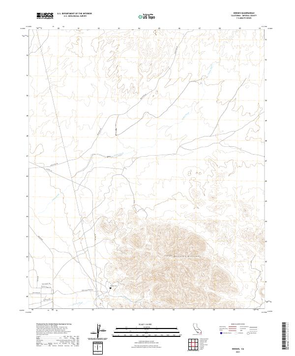 US Topo 7.5-minute map for Hedges CA