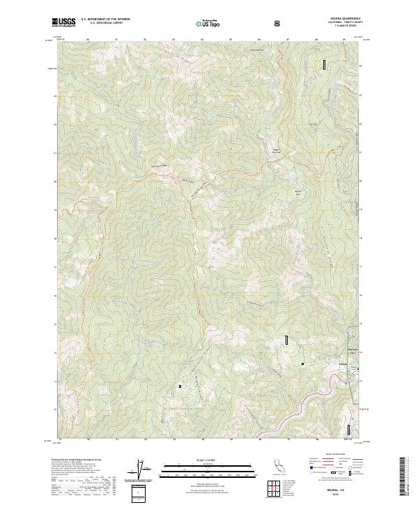 US Topo 7.5-minute map for Helena CA