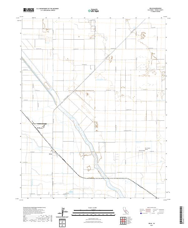 US Topo 7.5-minute map for Helm CA