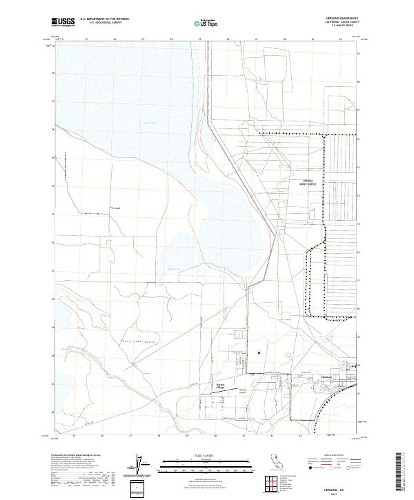 US Topo 7.5-minute map for Herlong CA