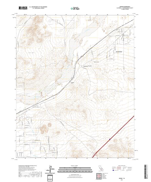 US Topo 7.5-minute map for Hodge CA