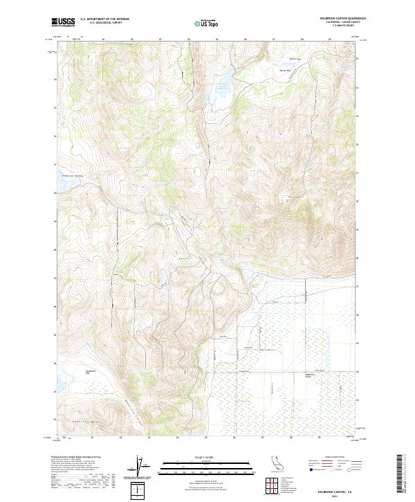 US Topo 7.5-minute map for Holbrook Canyon CA