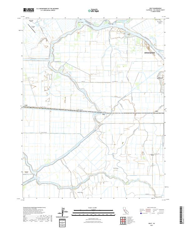 US Topo 7.5-minute map for Holt CA