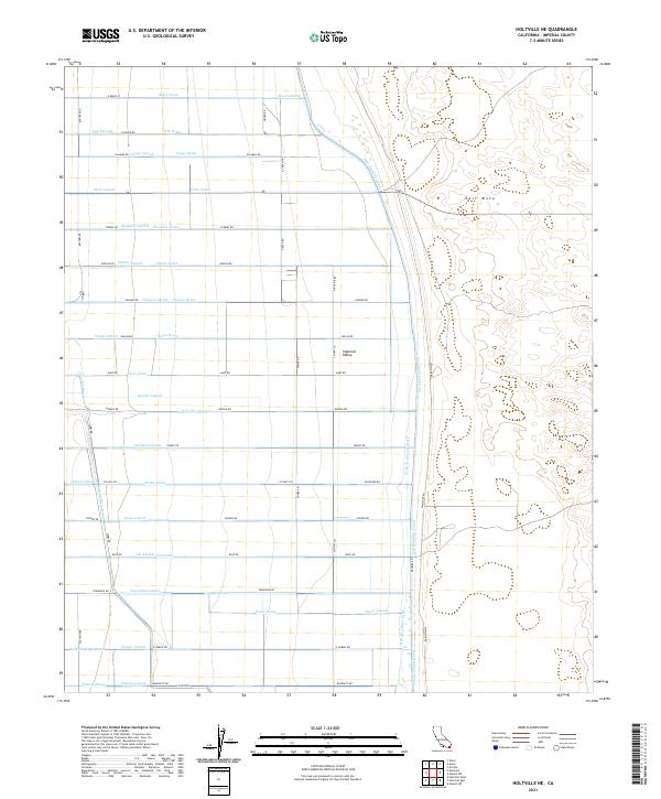 US Topo 7.5-minute map for Holtville NE CA