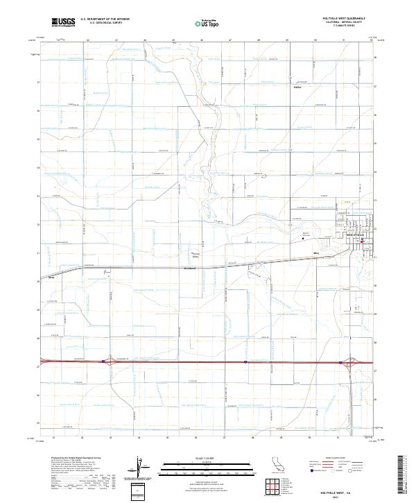 US Topo 7.5-minute map for Holtville West CA