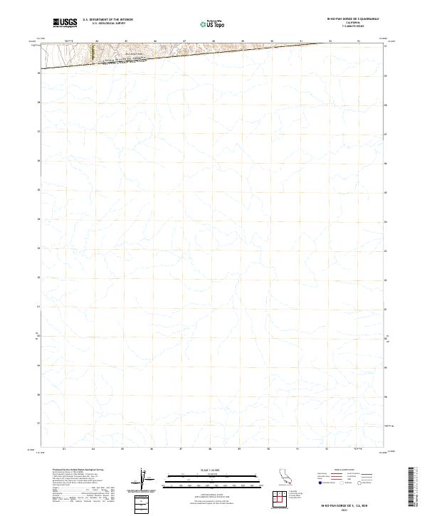 US Topo 7.5-minute map for In-Ko-Pah Gorge OE S CABCN