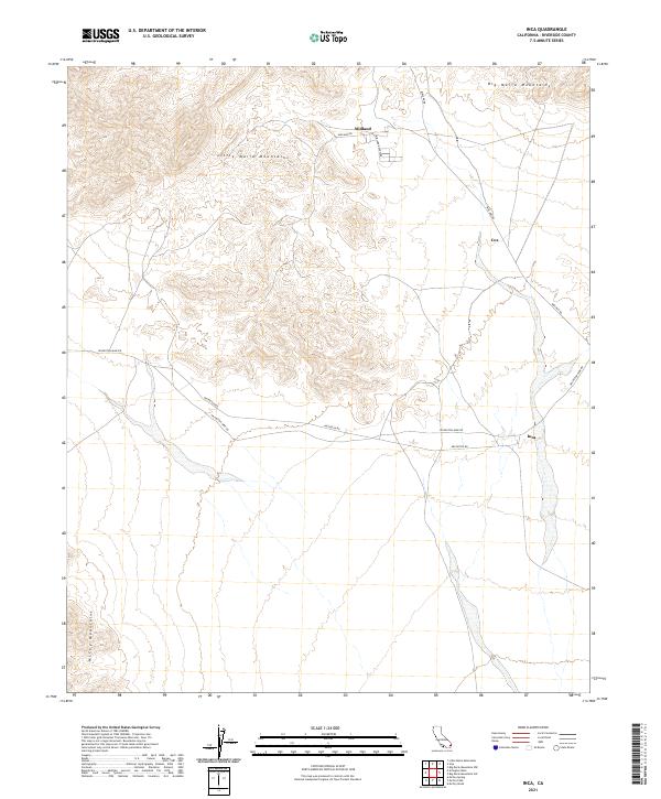 US Topo 7.5-minute map for Inca CA