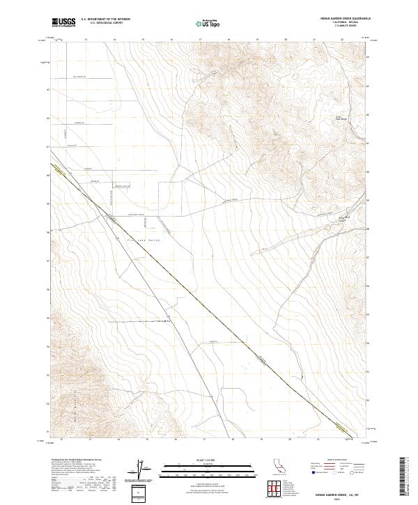 US Topo 7.5-minute map for Indian Garden Creek CANV
