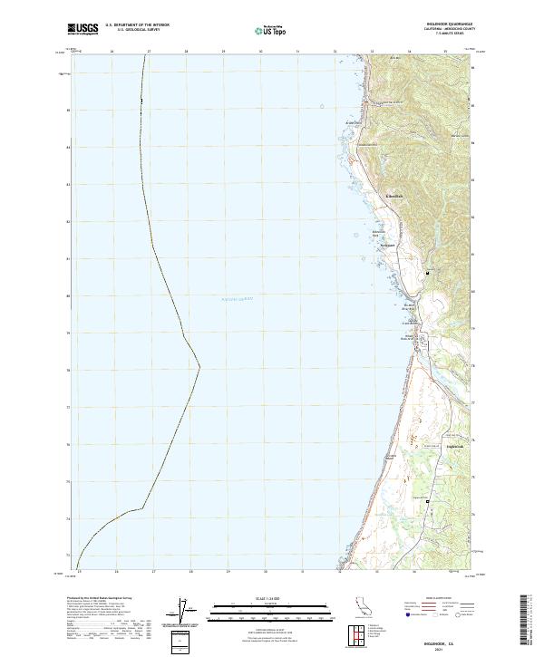 US Topo 7.5-minute map for Inglenook CA