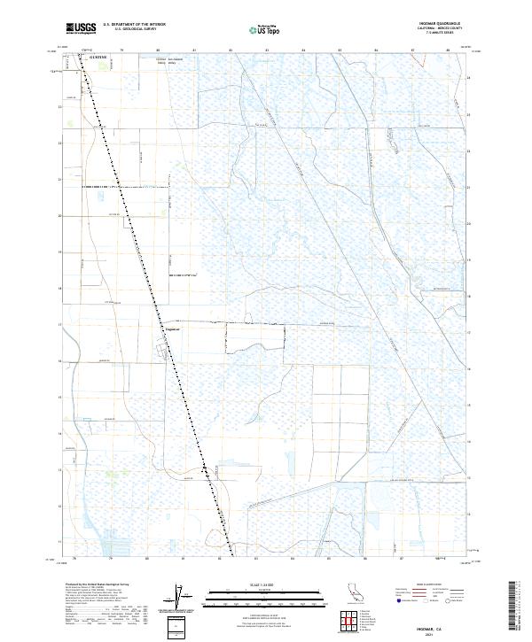 US Topo 7.5-minute map for Ingomar CA