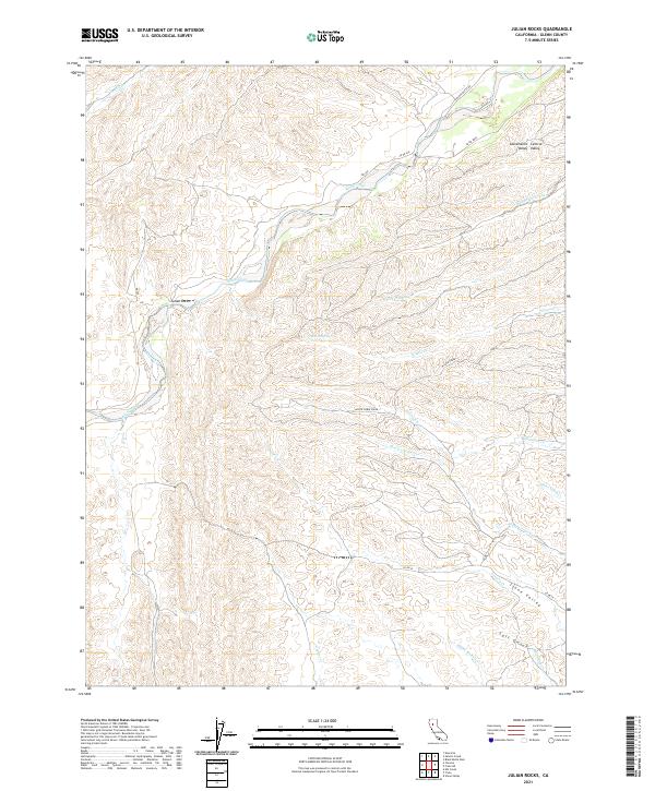 US Topo 7.5-minute map for Julian Rocks CA