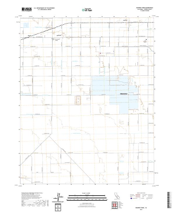 US Topo 7.5-minute map for Kearney Park CA