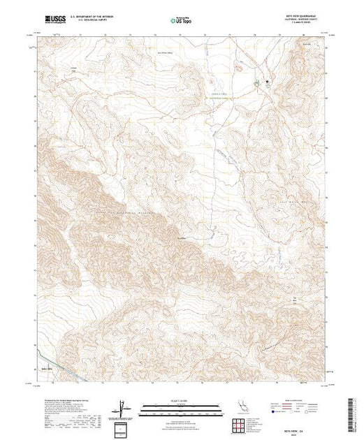 US Topo 7.5-minute map for Keys View CA – American Map Store