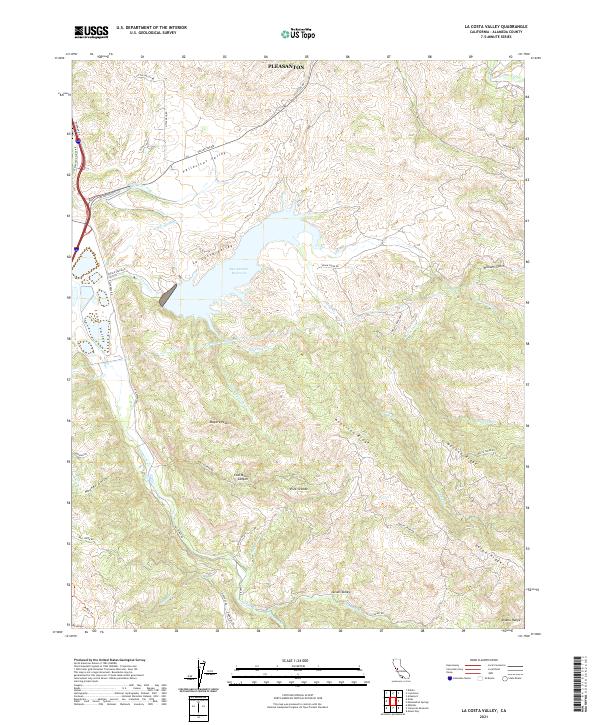 US Topo 7.5-minute map for La Costa Valley CA