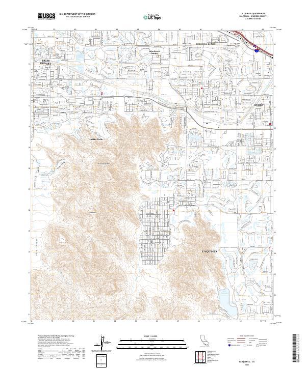 US Topo 7.5-minute map for La Quinta CA