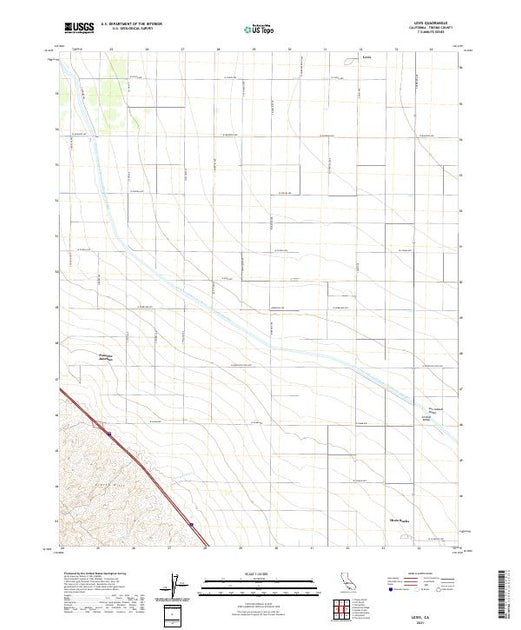 US Topo 7.5-minute map for Levis CA – American Map Store