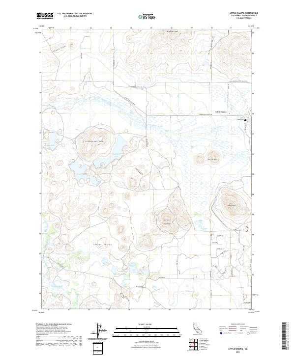 US Topo 7.5-minute map for Little Shasta CA