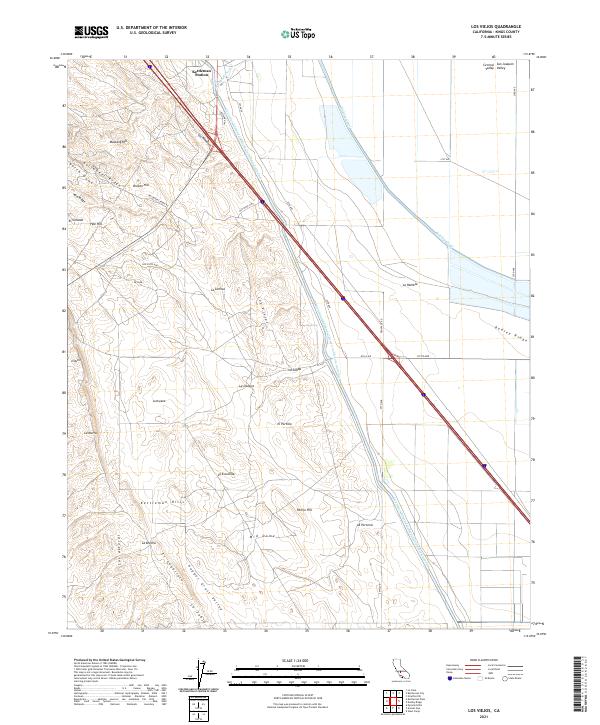 US Topo 7.5-minute map for Los Viejos CA