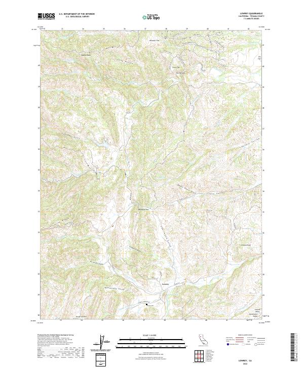 US Topo 7.5-minute map for Lowrey CA