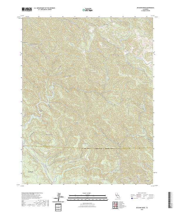 US Topo 7.5-minute map for McGuire Ridge CA