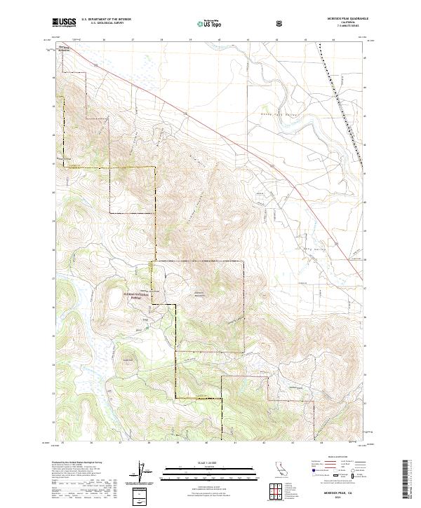 US Topo 7.5-minute map for McKesick Peak CA