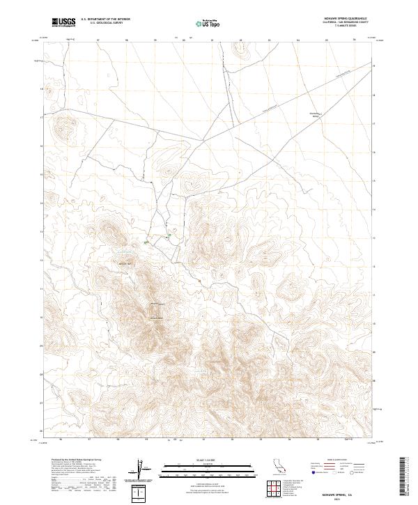 US Topo 7.5-minute map for Mohawk Spring CA