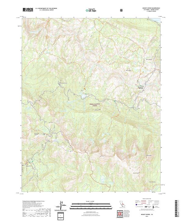 US Topo 7.5-minute map for Mount Givens CA