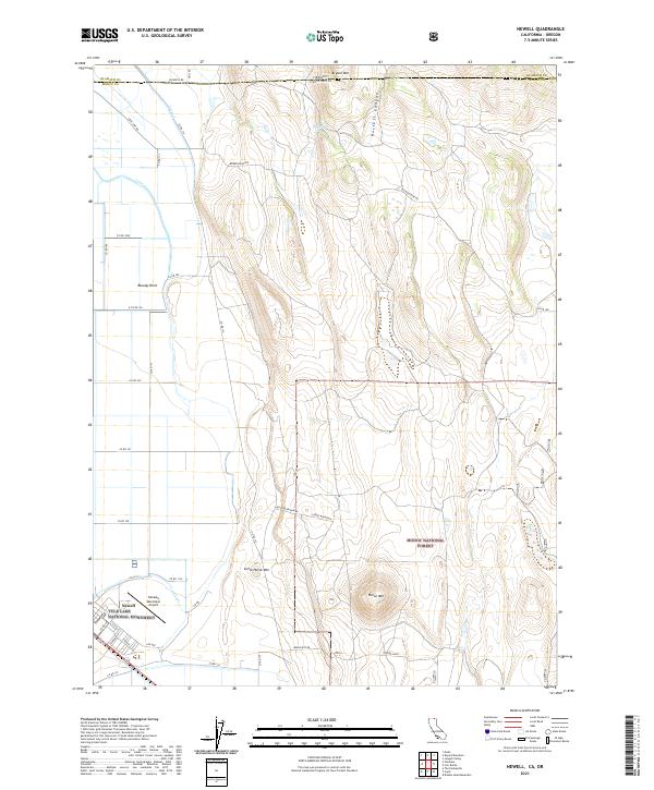US Topo 7.5-minute map for Newell CAOR