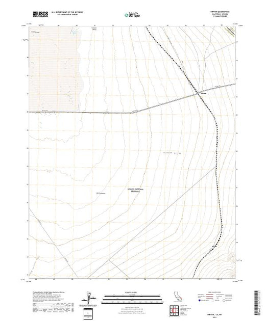 US Topo 7.5-minute map for Nipton CANV – American Map Store