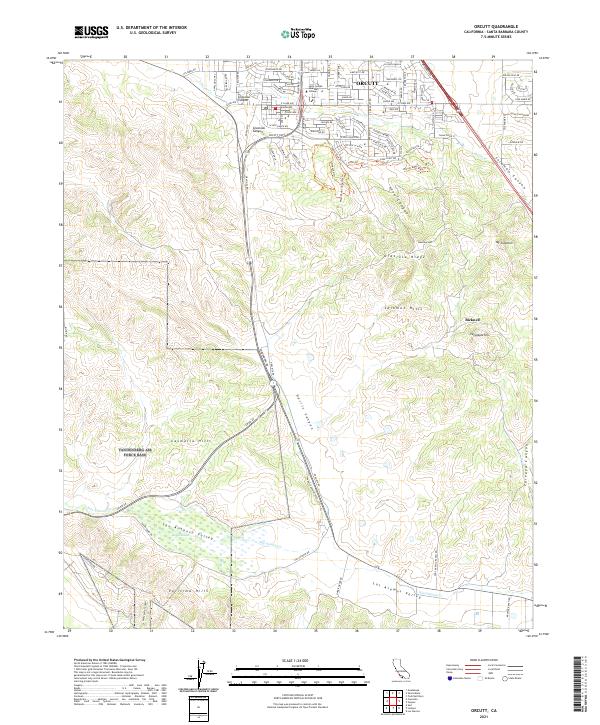 US Topo 7.5-minute map for Orcutt CA