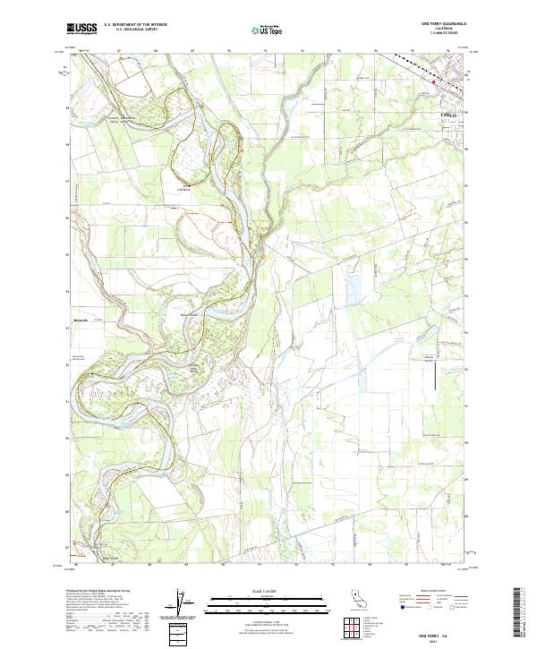 US Topo 7.5-minute map for Ord Ferry CA