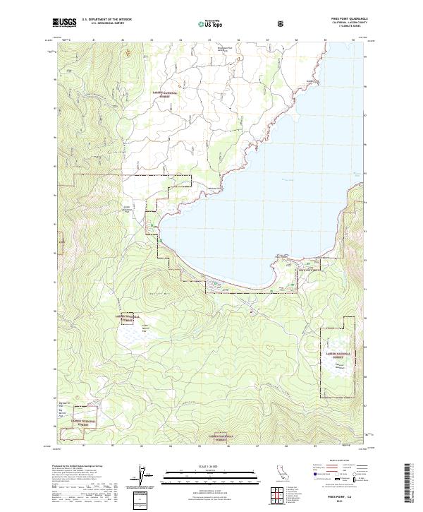 US Topo 7.5-minute map for Pikes Point CA