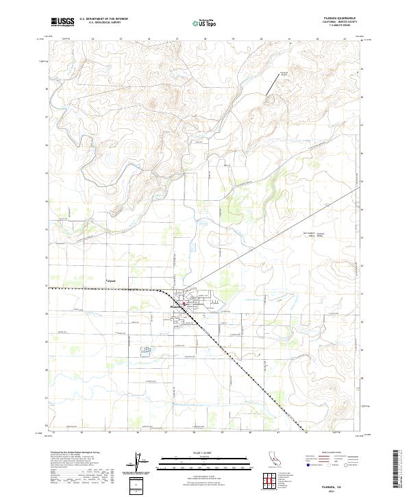 US Topo 7.5-minute map for Planada CA