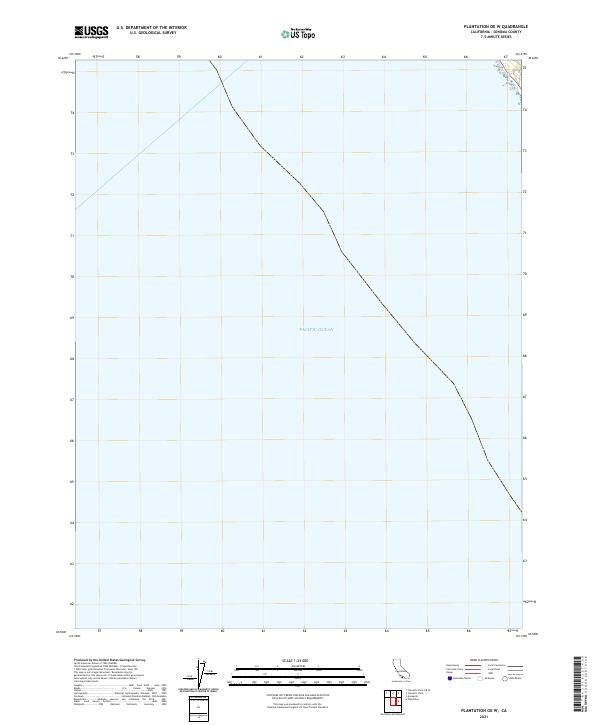 US Topo 7.5-minute map for Plantation OE W CA