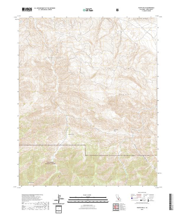 US Topo 7.5-minute map for Pleito Hills CA