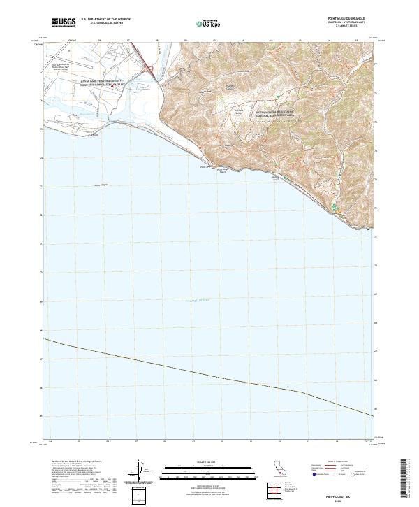 US Topo 7.5-minute map for Point Mugu CA