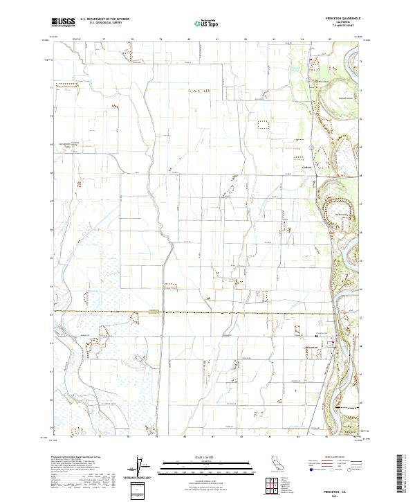US Topo 7.5-minute map for Princeton CA