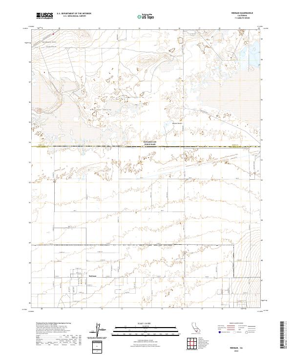 US Topo 7.5-minute map for Redman CA