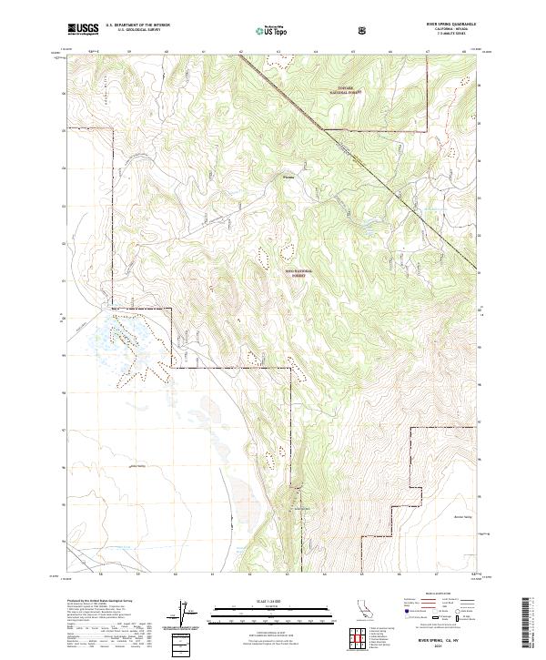 US Topo 7.5-minute map for River Spring CANV