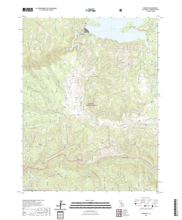 US Topo 7.5-minute map for Riverton CA