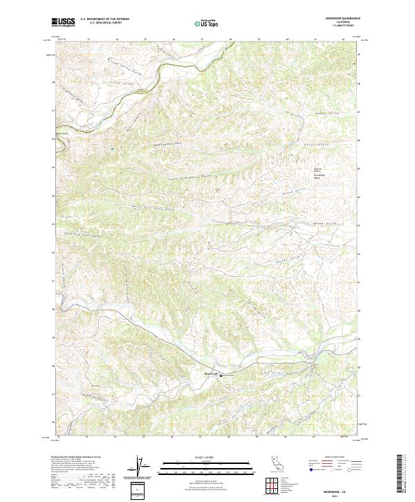 US Topo 7.5-minute map for Rosewood CA