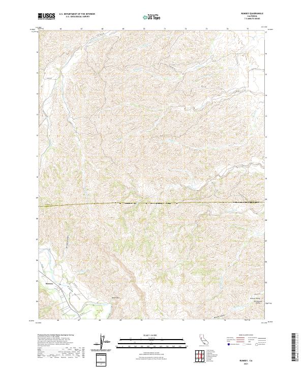 US Topo 7.5-minute map for Rumsey CA