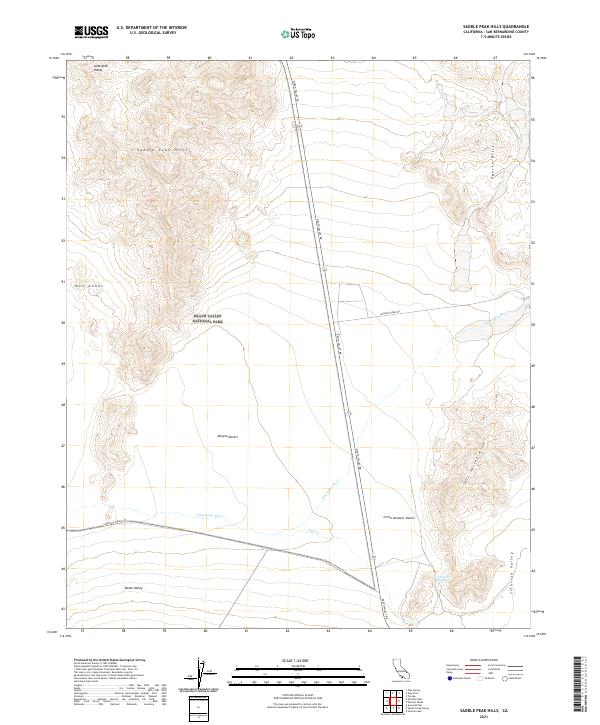 US Topo 7.5-minute map for Saddle Peak Hills CA