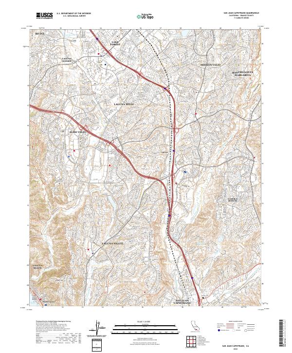 US Topo 7.5-minute map for San Juan Capistrano CA