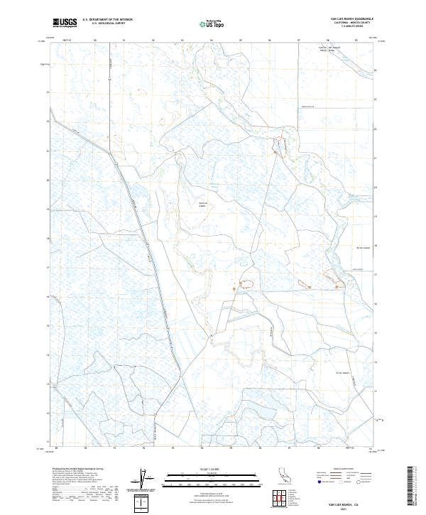 US Topo 7.5-minute map for San Luis Ranch CA