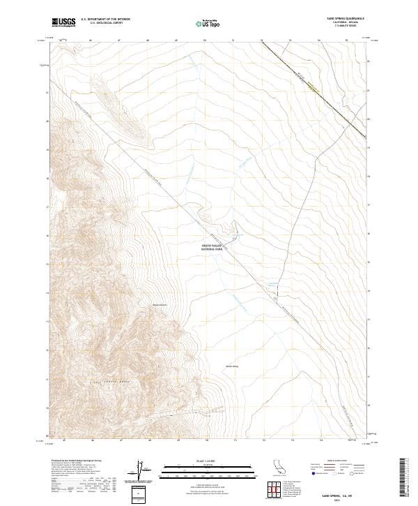 US Topo 7.5-minute map for Sand Spring CANV