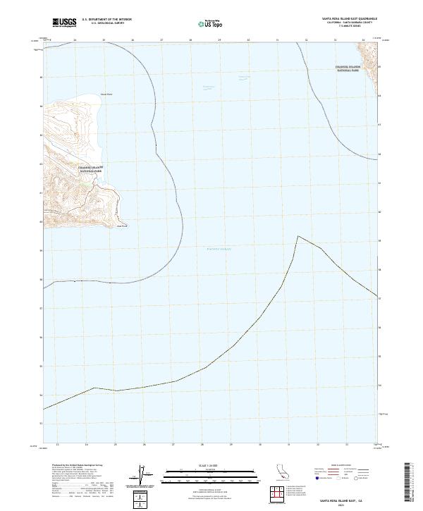 US Topo 7.5-minute map for Santa Rosa Island East CA