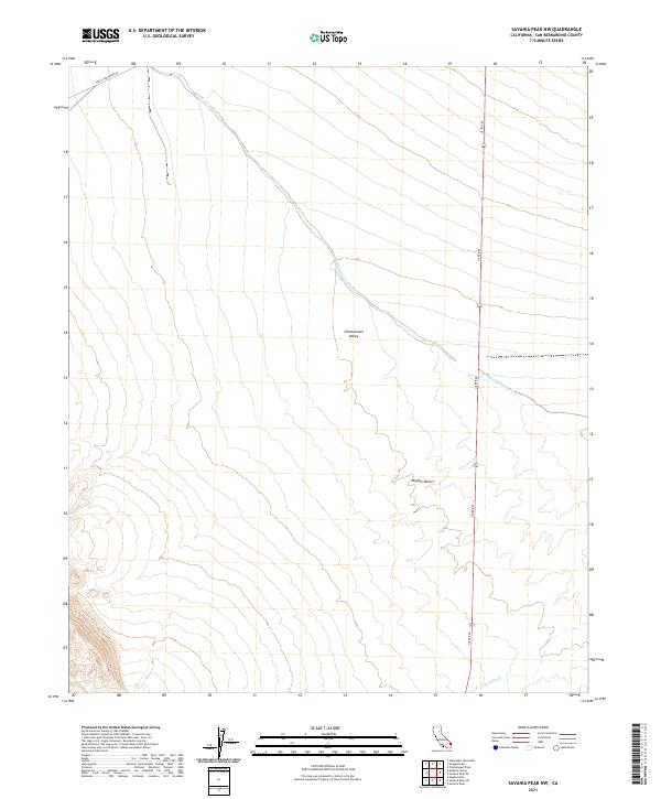 US Topo 7.5-minute map for Savahia Peak NW CA
